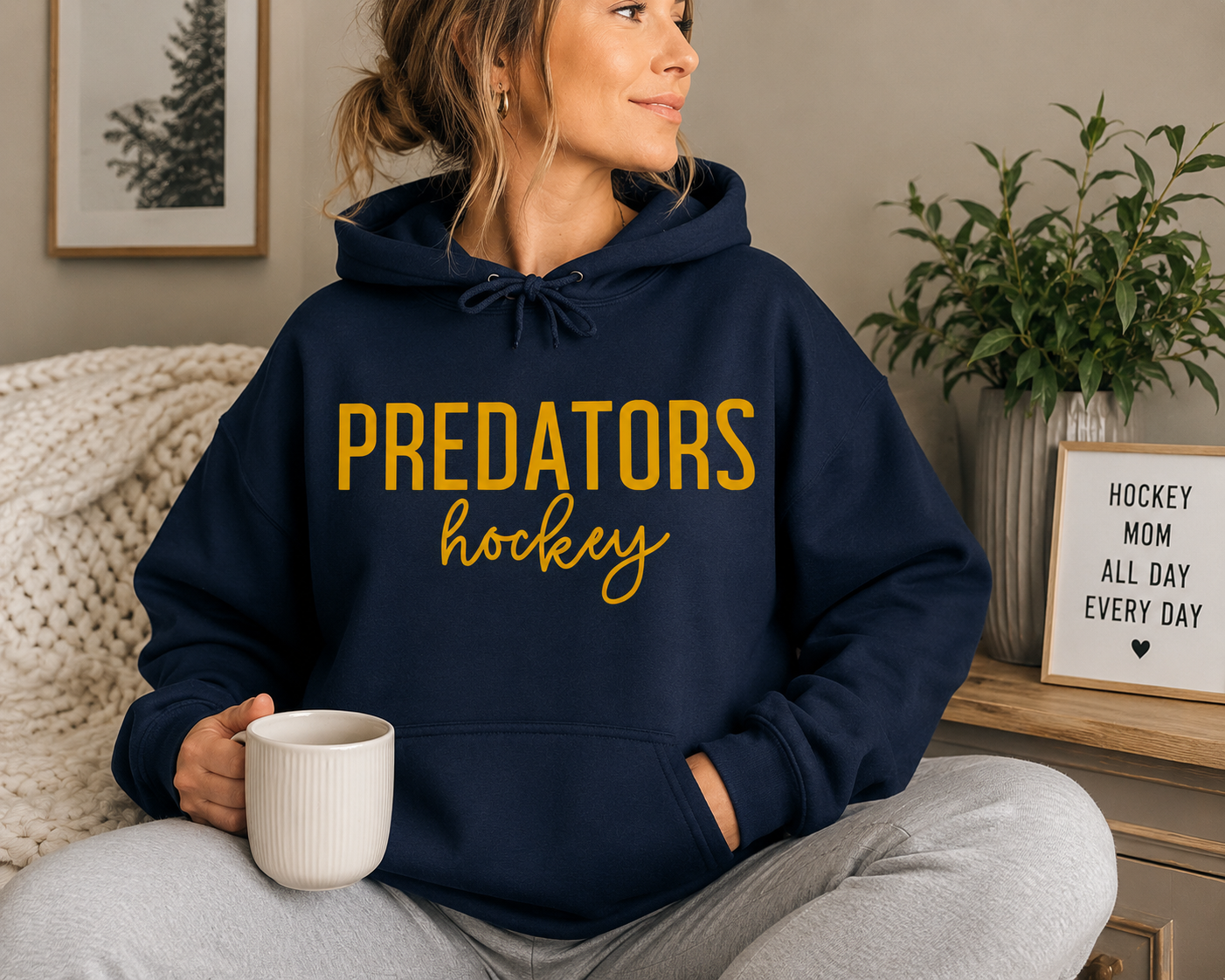 Blue and Yellow Hoodie