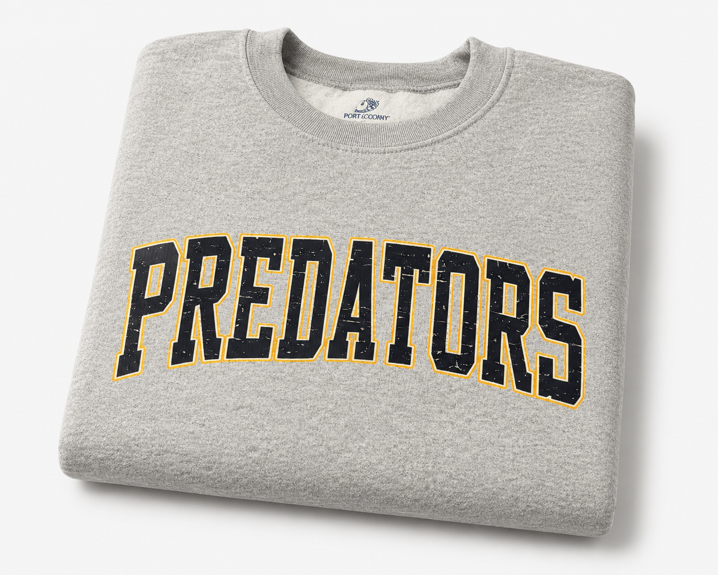 Predators Varsity Crewneck Sweatshirt – Gray