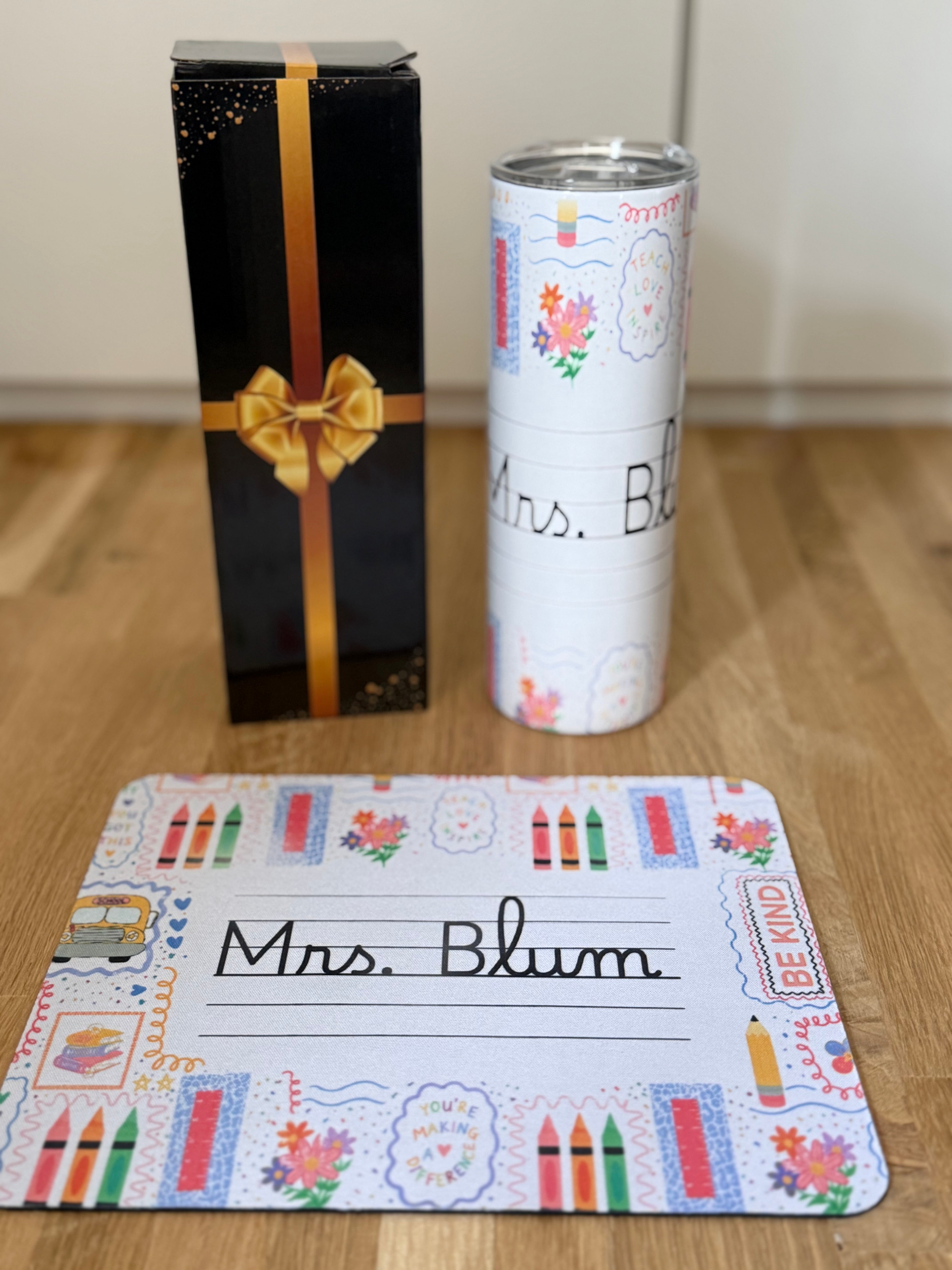 Mouse Pad and Tumbler Gift Set