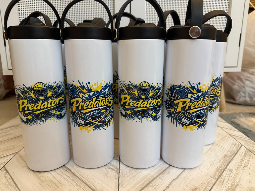 Custom Water Bottles with design and name/number- Message me for team discounts!
