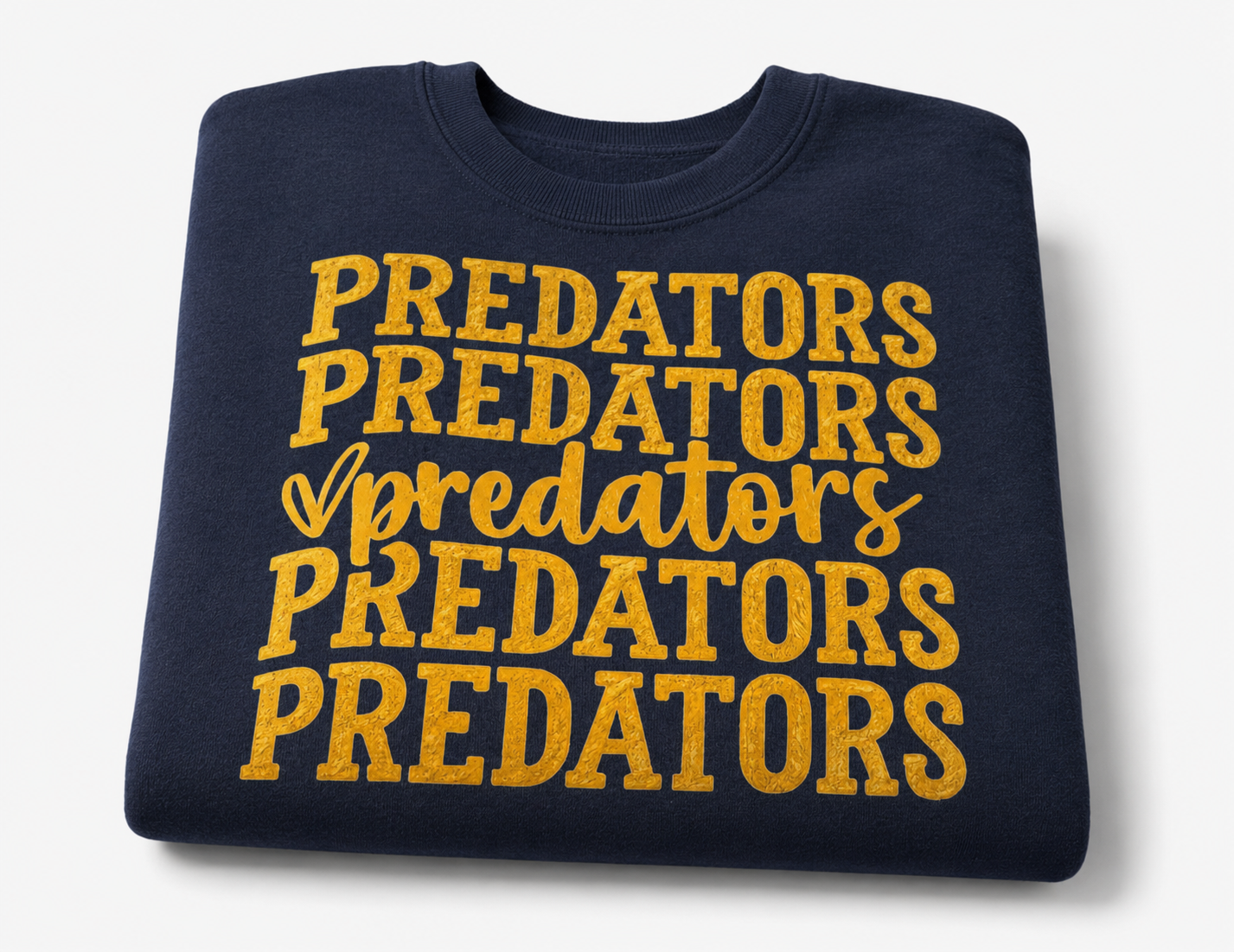 Predators Stacked Design