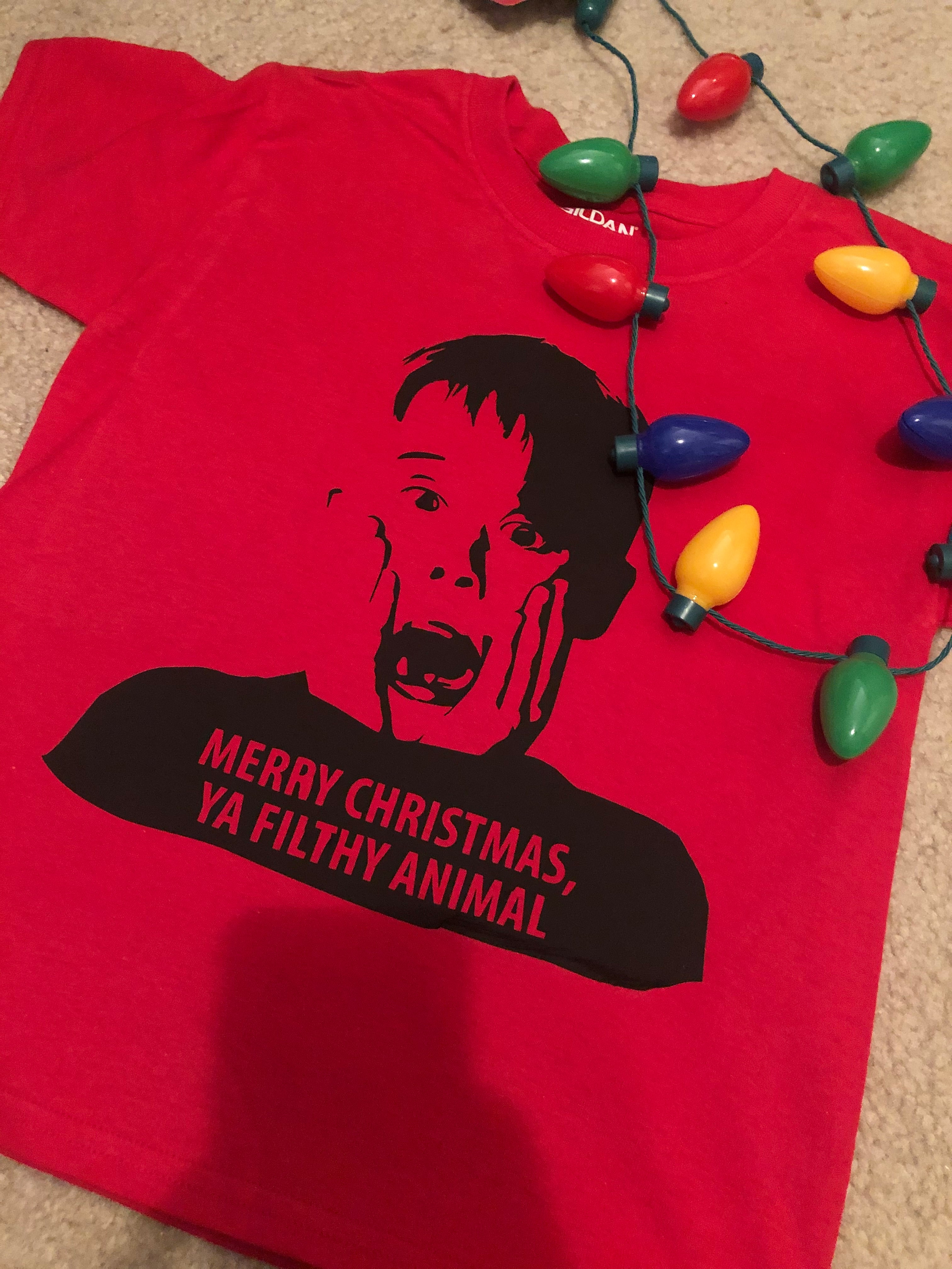 Merry Christmas Ya Filthy Animal Youth T- Shirt