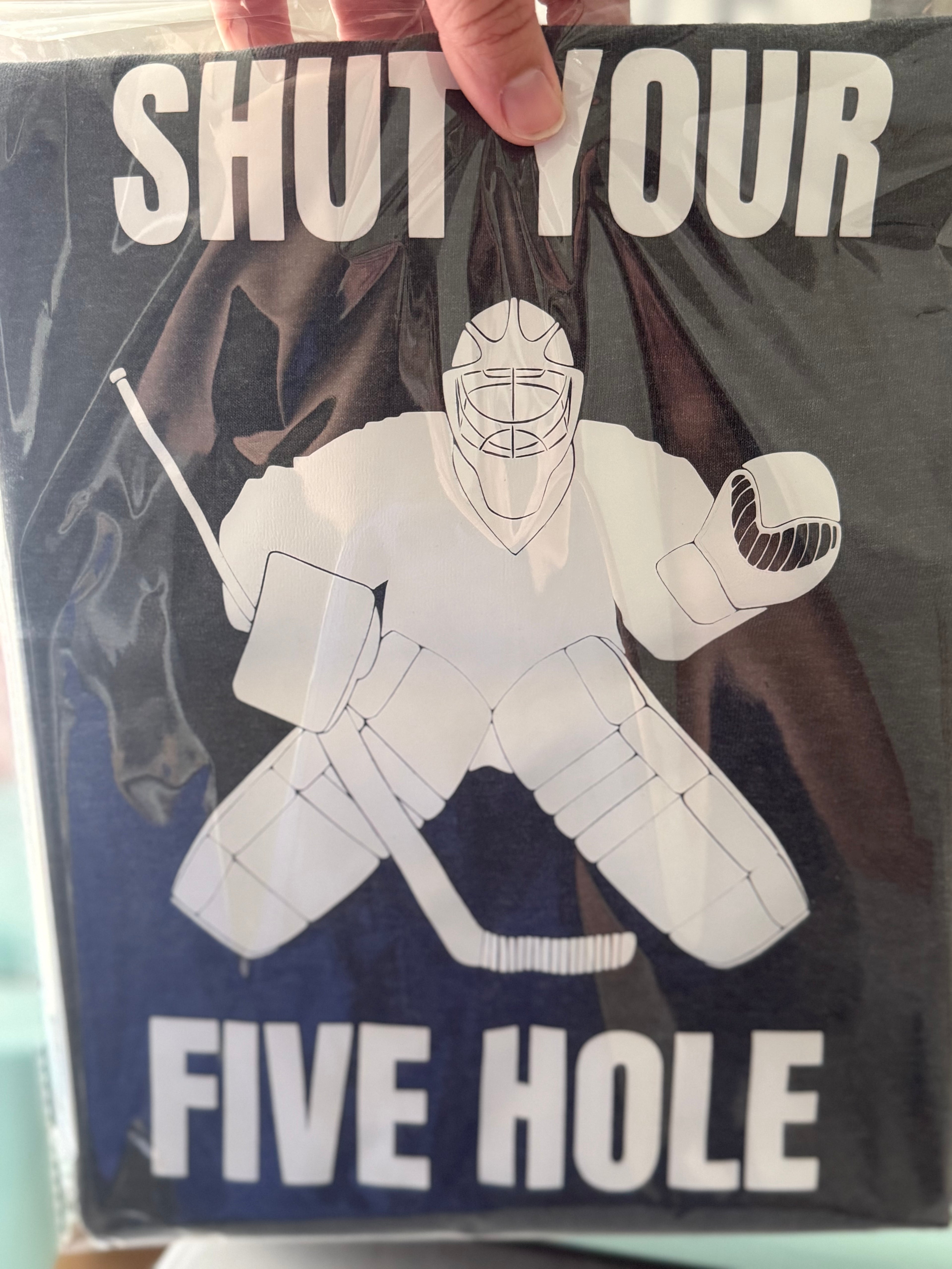 Shut Your Five Hole Goalie Tee