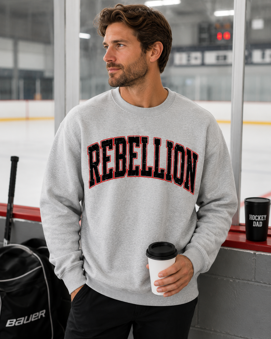 Mens Varsity Rebellion Crewneck