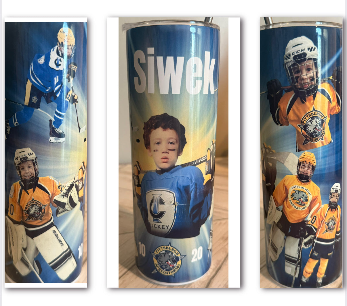 Personalized Sports Photo Tumbler