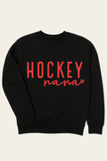Red & Black Hockey Nana Crewneck
