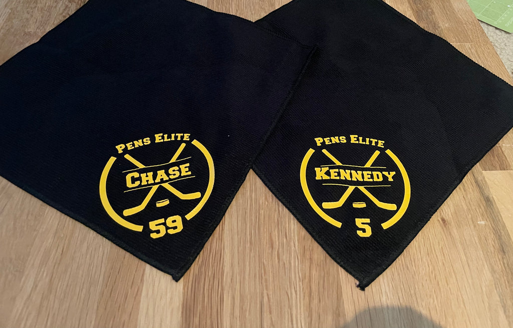 Black and Yellow Skate Towels