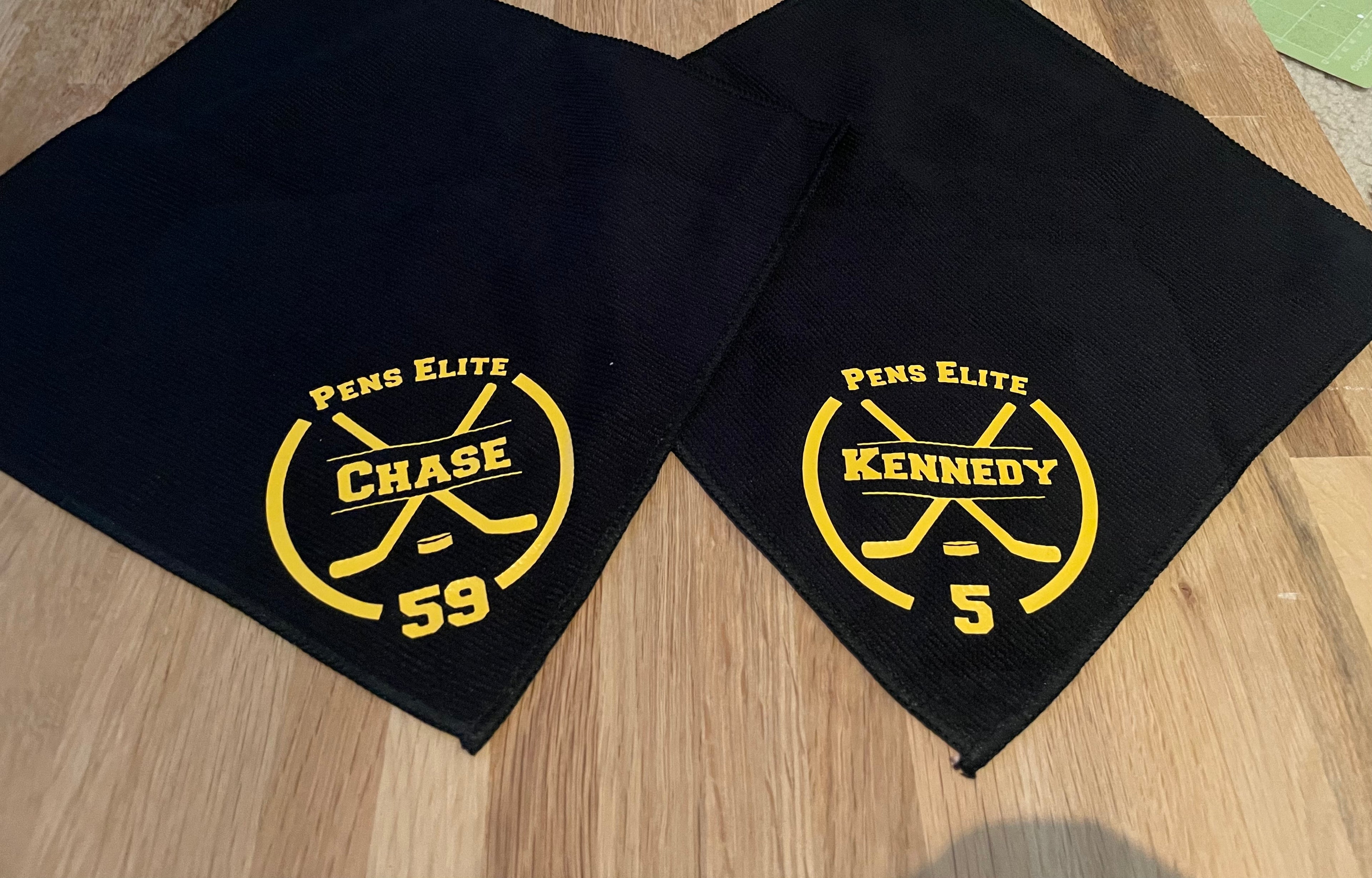 Black and Yellow Skate Towels