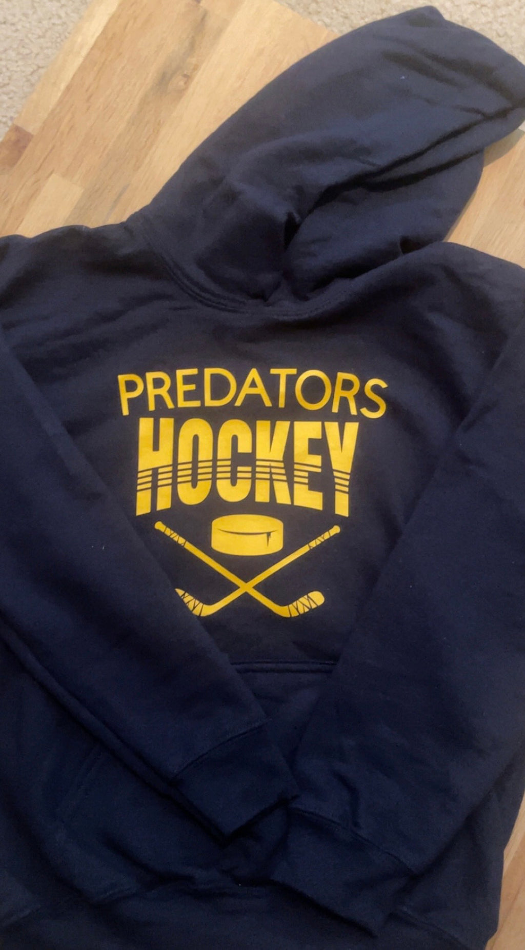Blue & Yellow Hockey Sweatshirt – Custom Team Hockey Hoodie