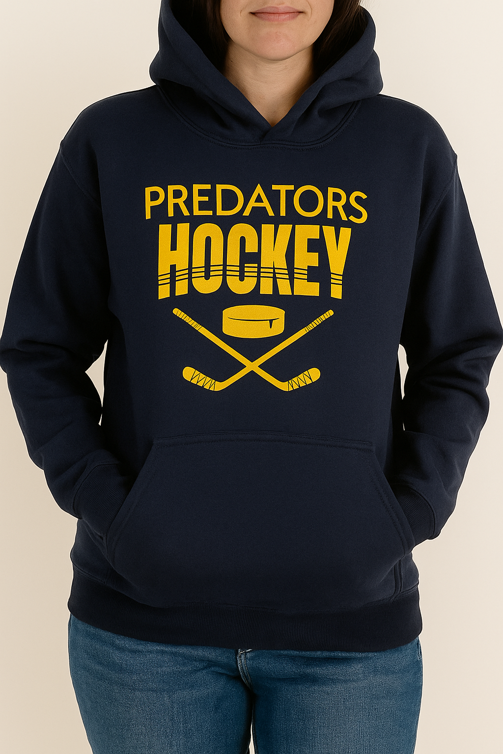 Blue & Yellow Hockey Sweatshirt – Custom Team Hockey Hoodie